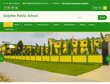 Tablet Screenshot of dolphinpublicschool.com